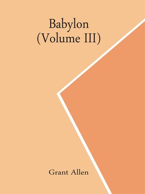 cover image of Babylon, Volume III